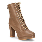 Aadijay - Taupe Vegan Leather - Rubber Sole