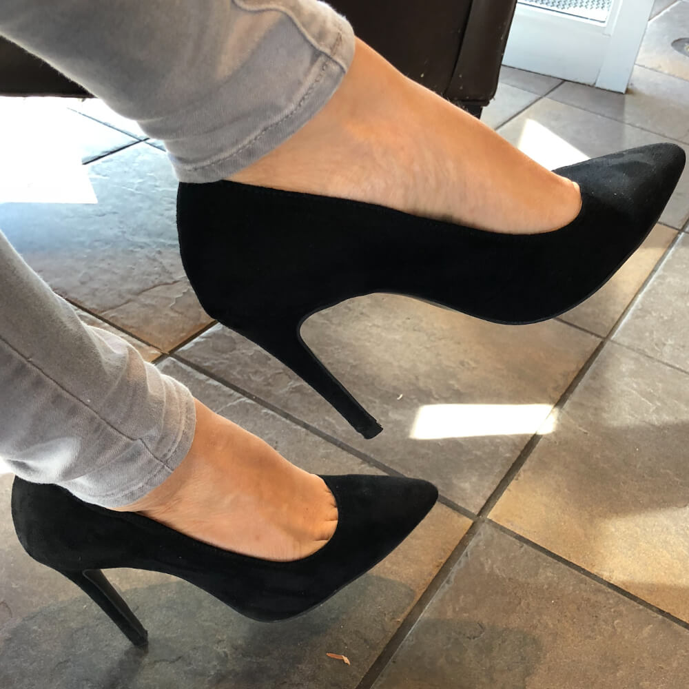 Adira Vegan Suede - Black Vegan Suede - Street Sole