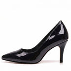 Adira Vegan Patent - Black Vegan Patent - Street Sole