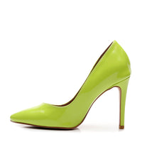 Adira - Neon Green Vegan Patent - Street Sole