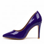 Adira Vegan Patent - Blue Vegan Patent - Street Sole
