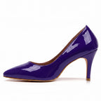 Adira Vegan Patent - Blue Vegan Patent - Street Sole