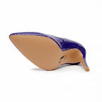 Adira Vegan Patent - Blue Vegan Patent - Street Sole