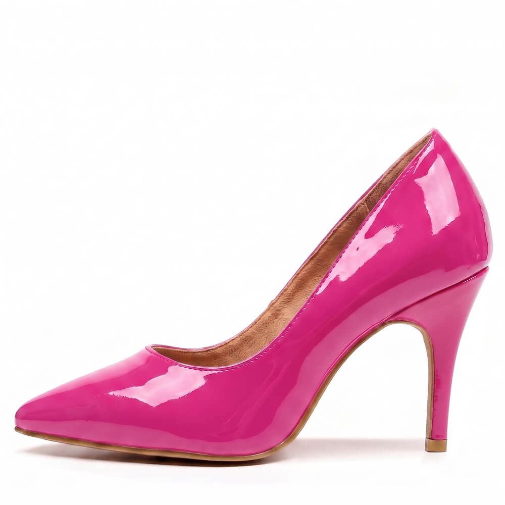Adira Vegan Patent - Hot Pink Vegan Patent - Street Sole