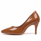 Adira Vegan Patent - Medium Tan Vegan Patent - Street Sole