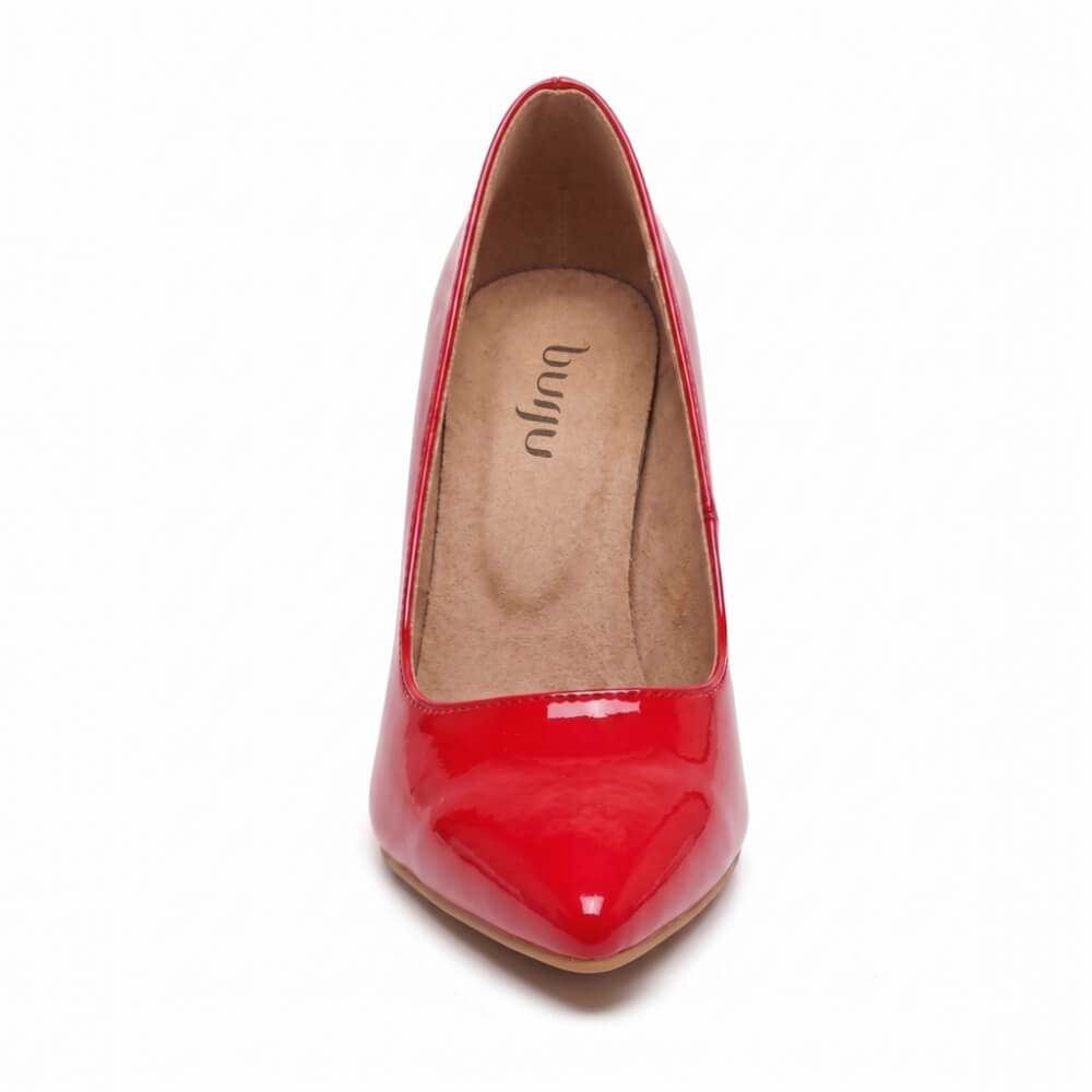Adira Vegan Patent - Red Vegan Patent - Street Sole