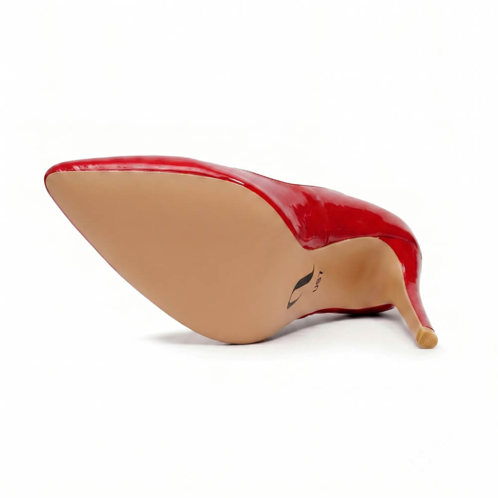 Adira Vegan Patent - Red Vegan Patent - Street Sole