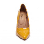 Adira Vegan Patent - Yellow Vegan Patent - Street Sole