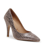 Adira Pattern - Grey Metallic Reptile - Street Sole