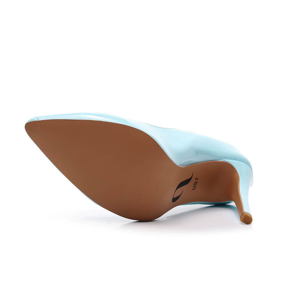 Pastel Blue Pump Burju Shoes Street soles