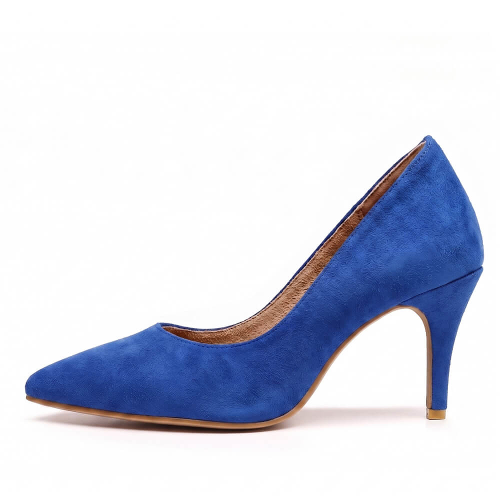 Adira Vegan Suede - Blue Vegan Suede - Street Sole