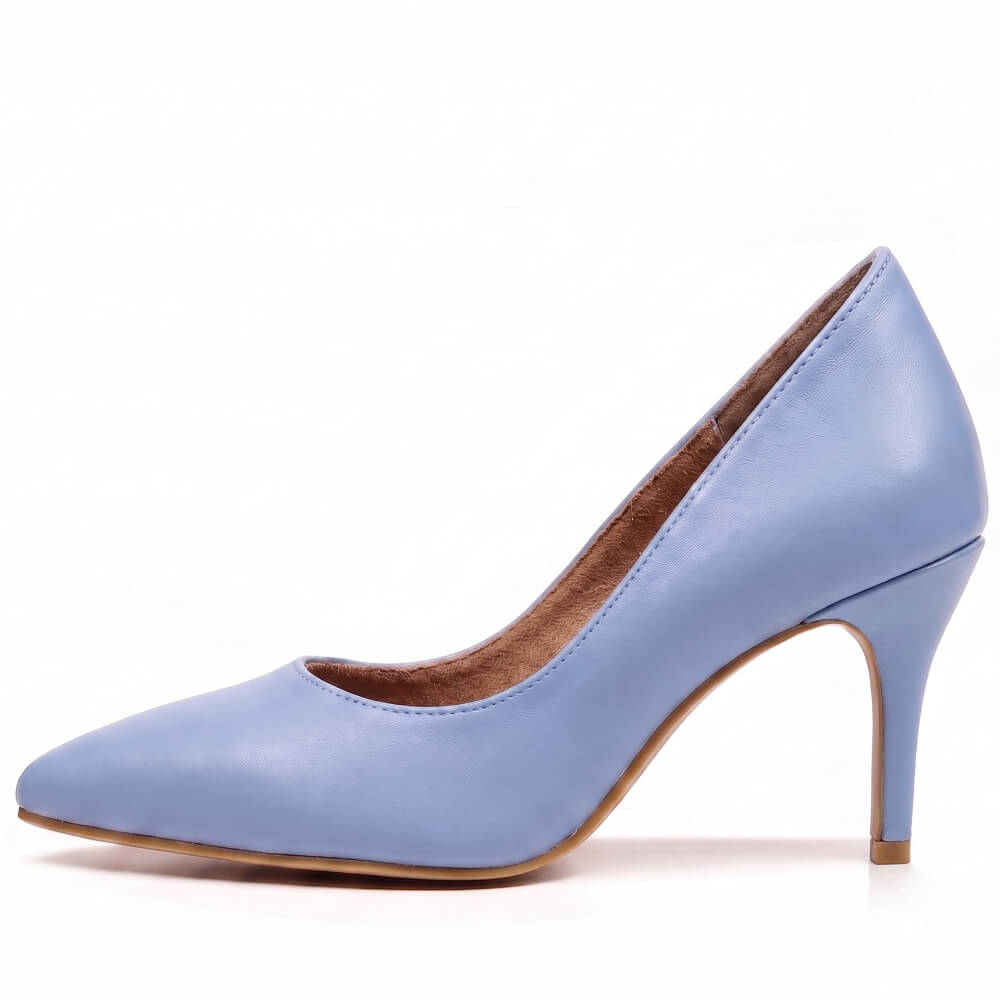 Adira Vegan Leather - Light Blue Vegan Leather - Street Sole