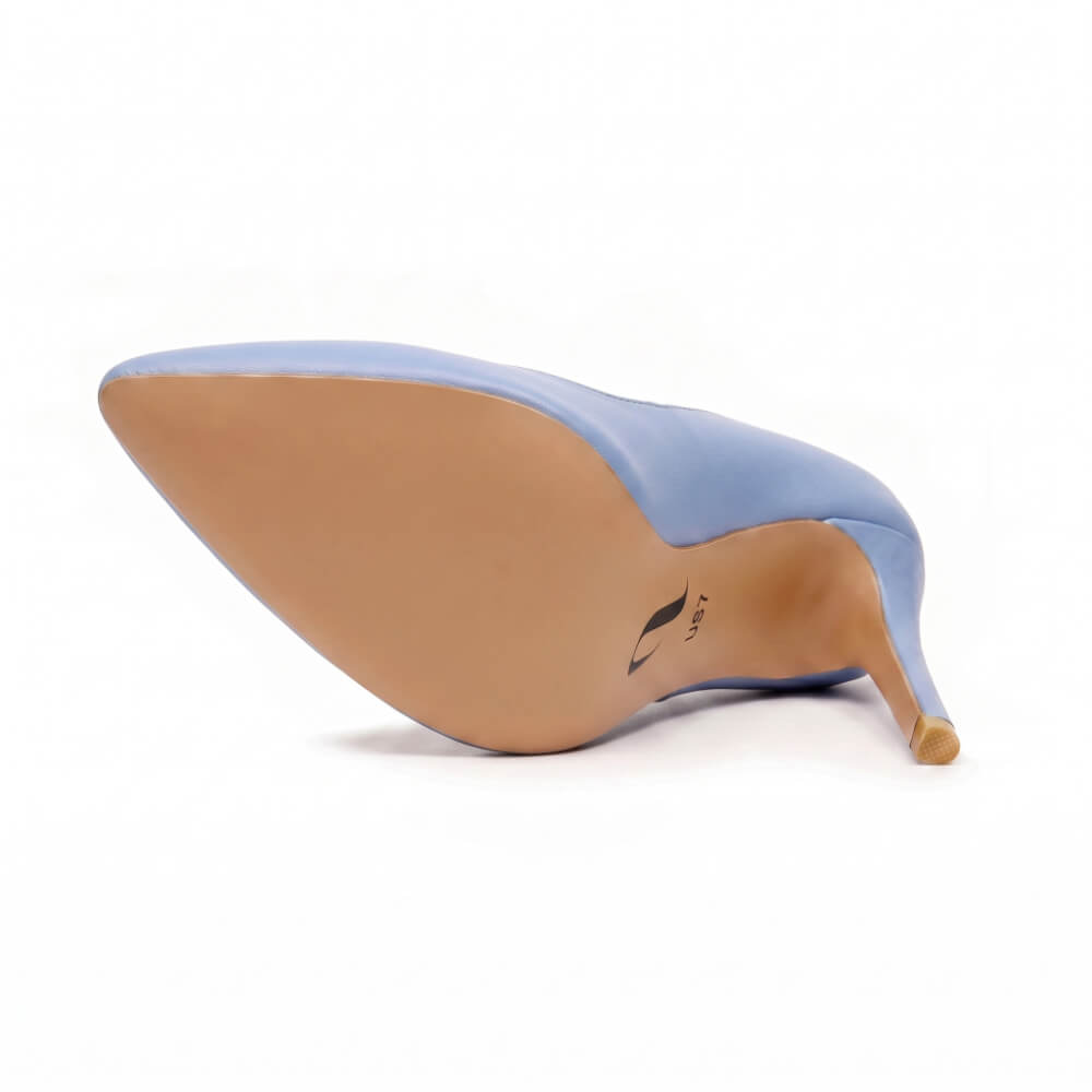 Adira Vegan Leather - Light Blue Vegan Leather - Street Sole