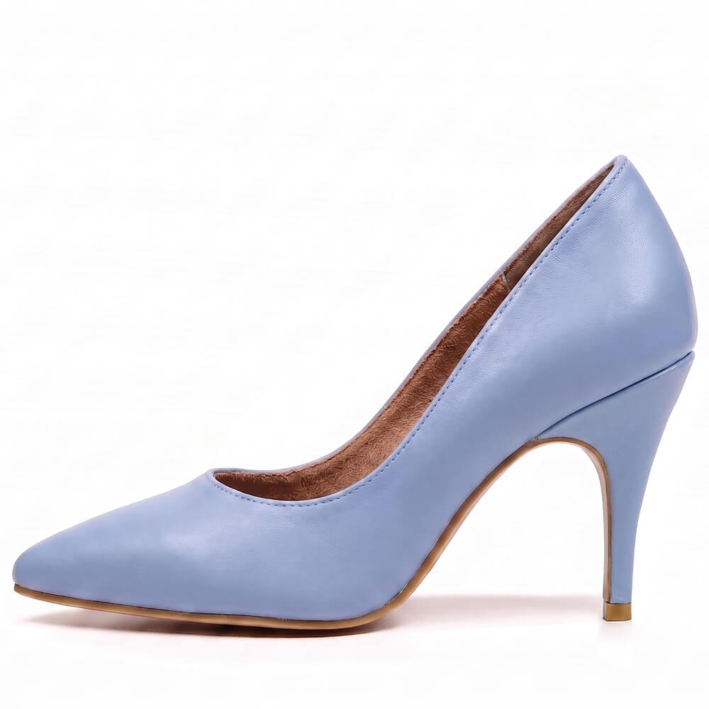 Adira Vegan Leather - Light Blue Vegan Leather - Street Sole