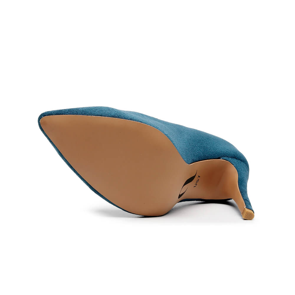 Adira Vegan Suede - Teal Vegan Suede - Street Sole