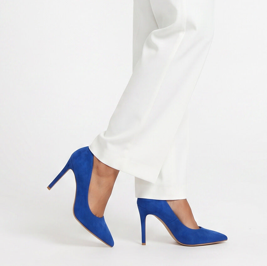 Adira Vegan Suede - Blue Vegan Suede - Street Sole