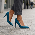 Adira Vegan Suede - Teal Vegan Suede - Street Sole