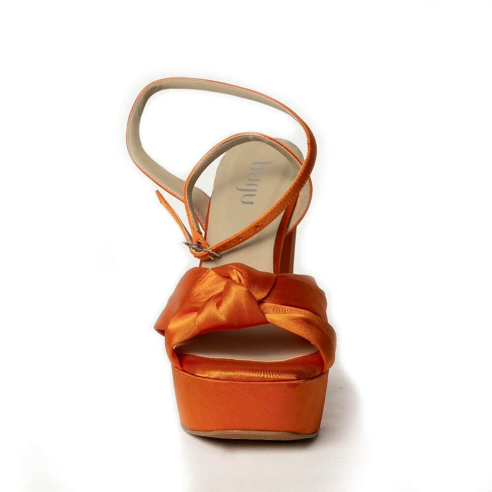 Aiyla - Orange Satin - Street Sole