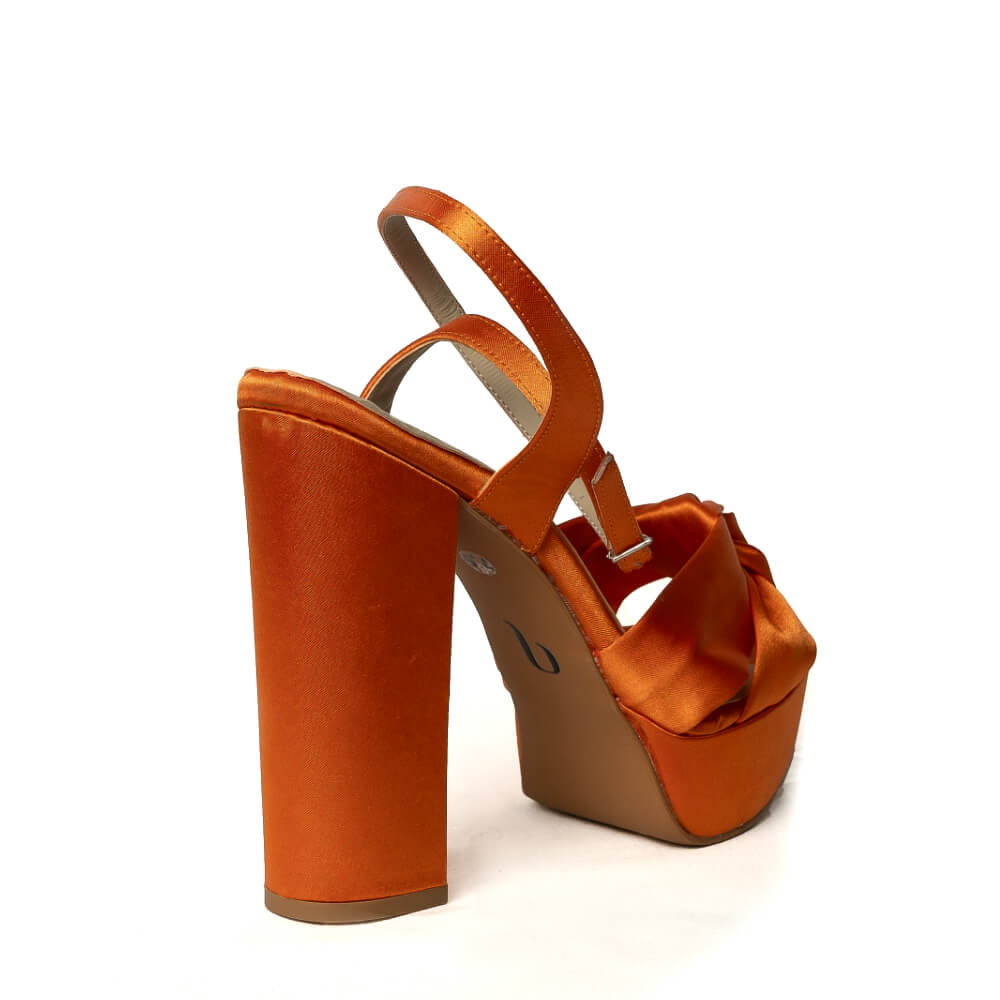 Aiyla - Orange Satin - Street Sole