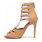 Amalia Nude - Truly Nude Shade Three - Suede Sole - Dance Floor Only