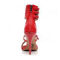 Amante - Red Vegan Patent - Suede Sole - Dance Floor Only