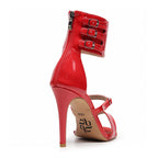 Amante - Red Vegan Patent - Suede Sole - Dance Floor Only