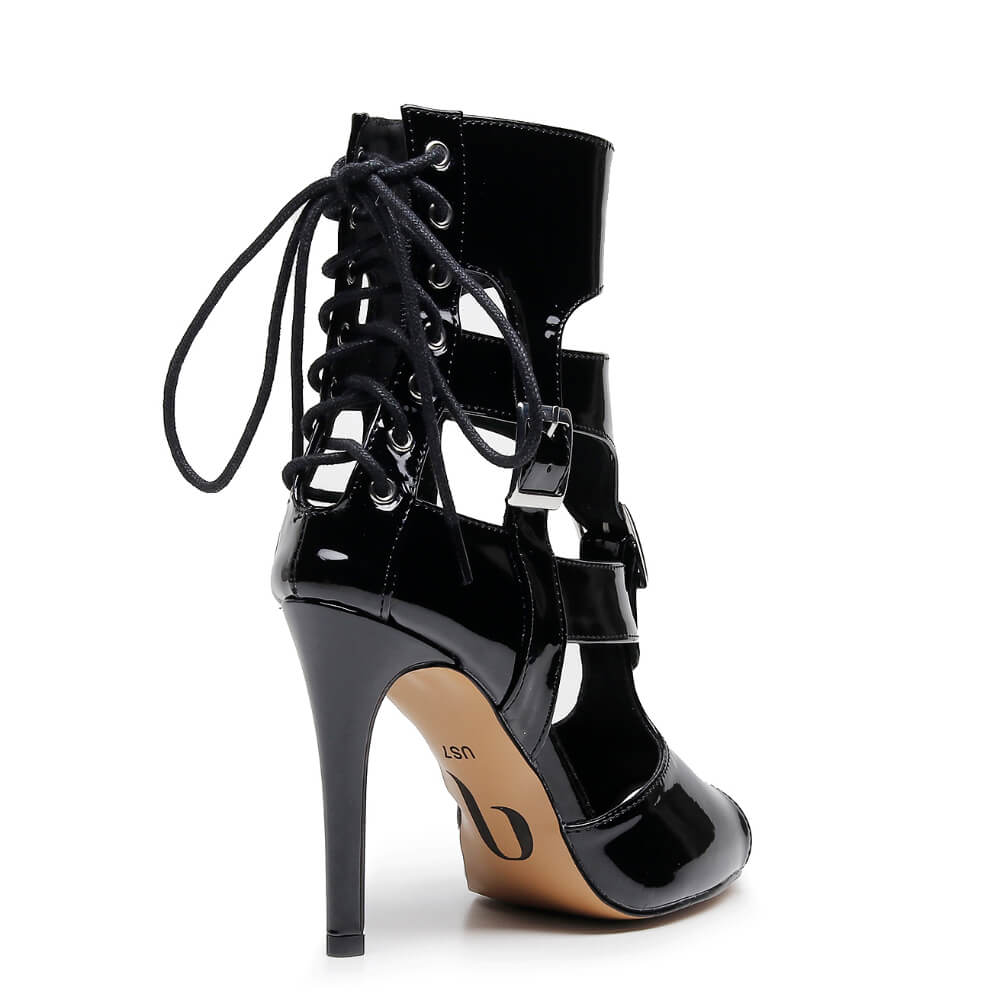 Amiri - Black Vegan Patent - Street Sole