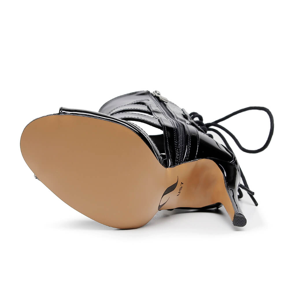 Amiri - Black Vegan Patent - Street Sole