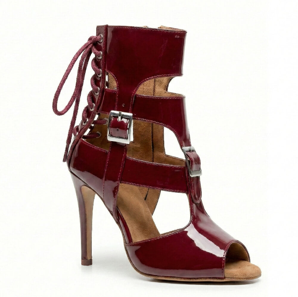 Amiri - Burgundy Vegan Patent - Street Sole