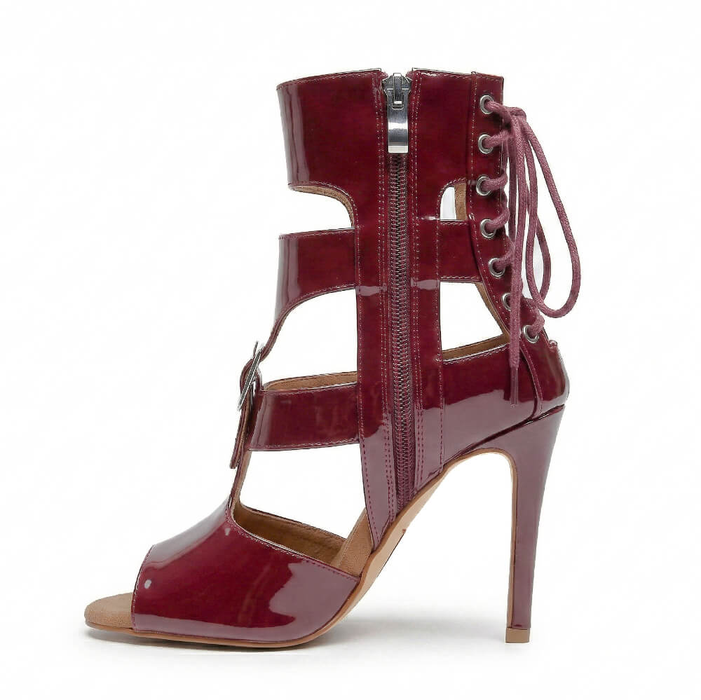 Amiri - Burgundy Vegan Patent - Street Sole