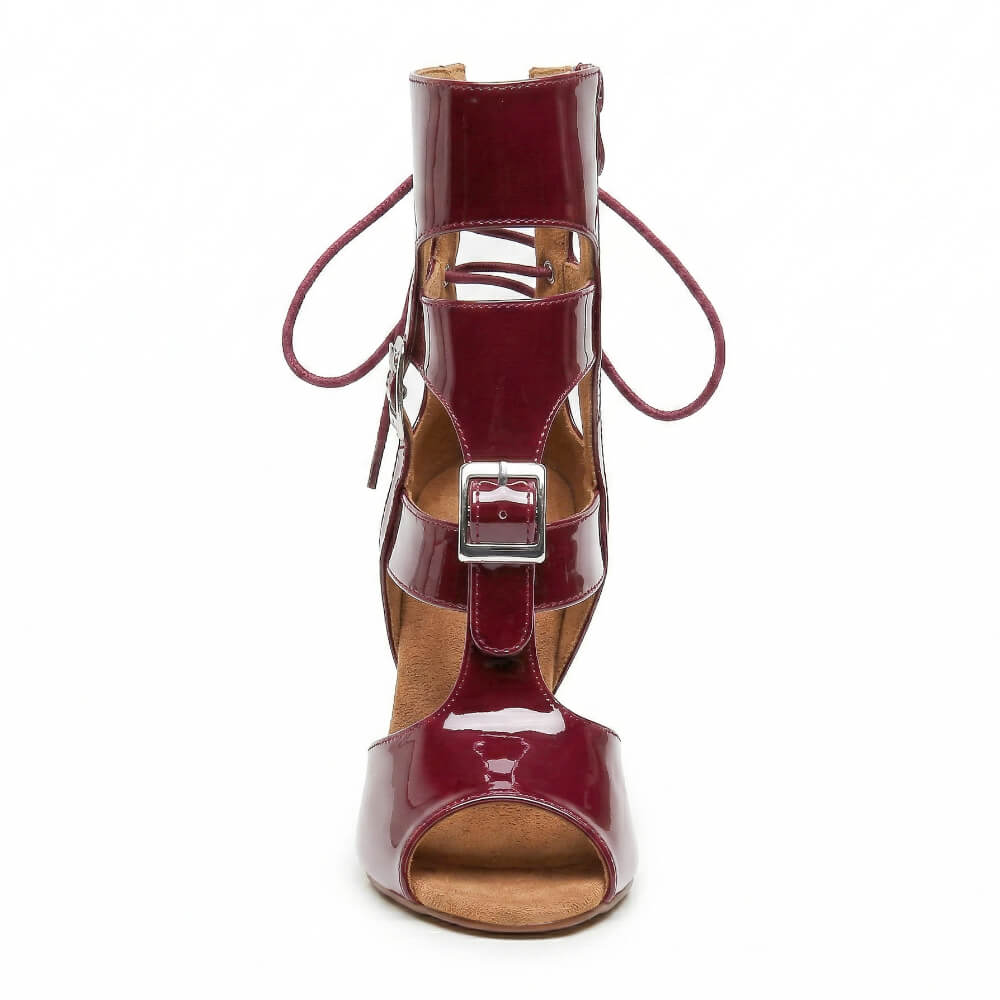 Amiri - Burgundy Vegan Patent - Street Sole