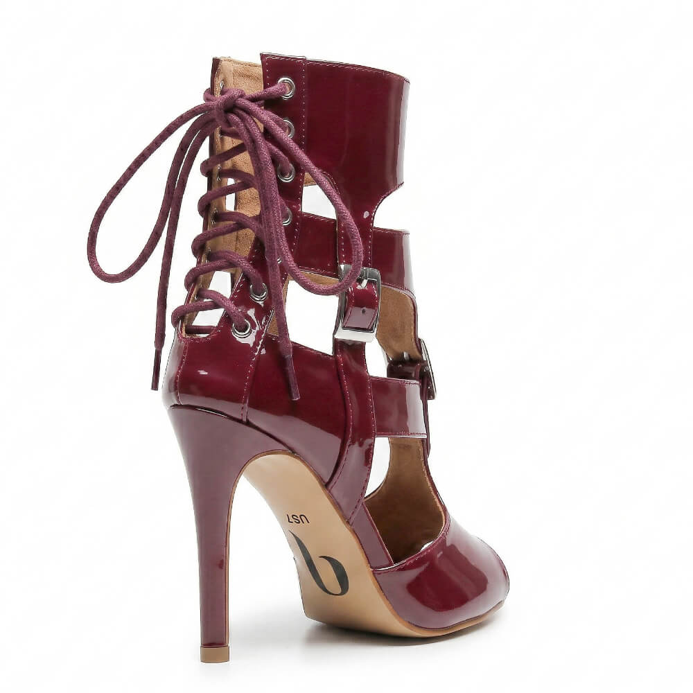 Amiri - Burgundy Vegan Patent - Street Sole