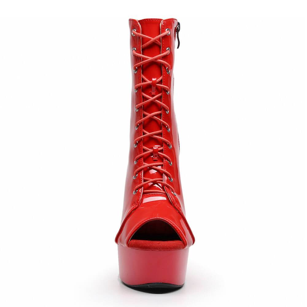 Angel - Red Vegan Patent - Street Sole