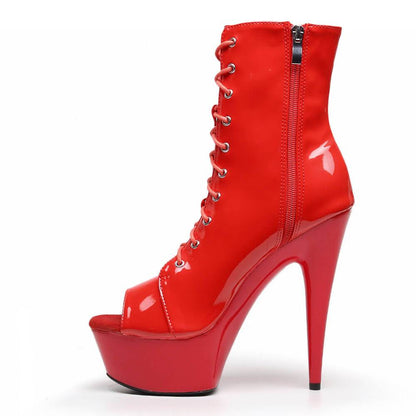 Angel - Red Vegan Patent - Street Sole