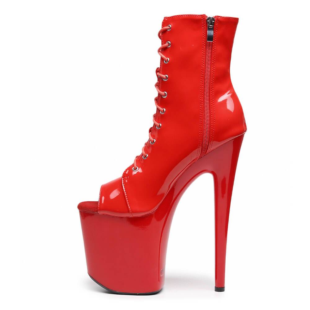 Angel - Red Vegan Patent - Street Sole