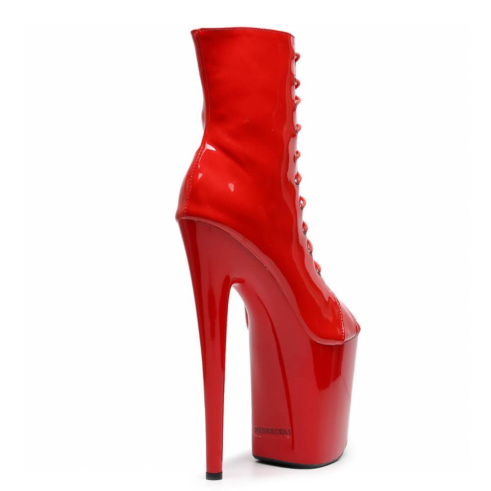 Angel - Red Vegan Patent - Street Sole