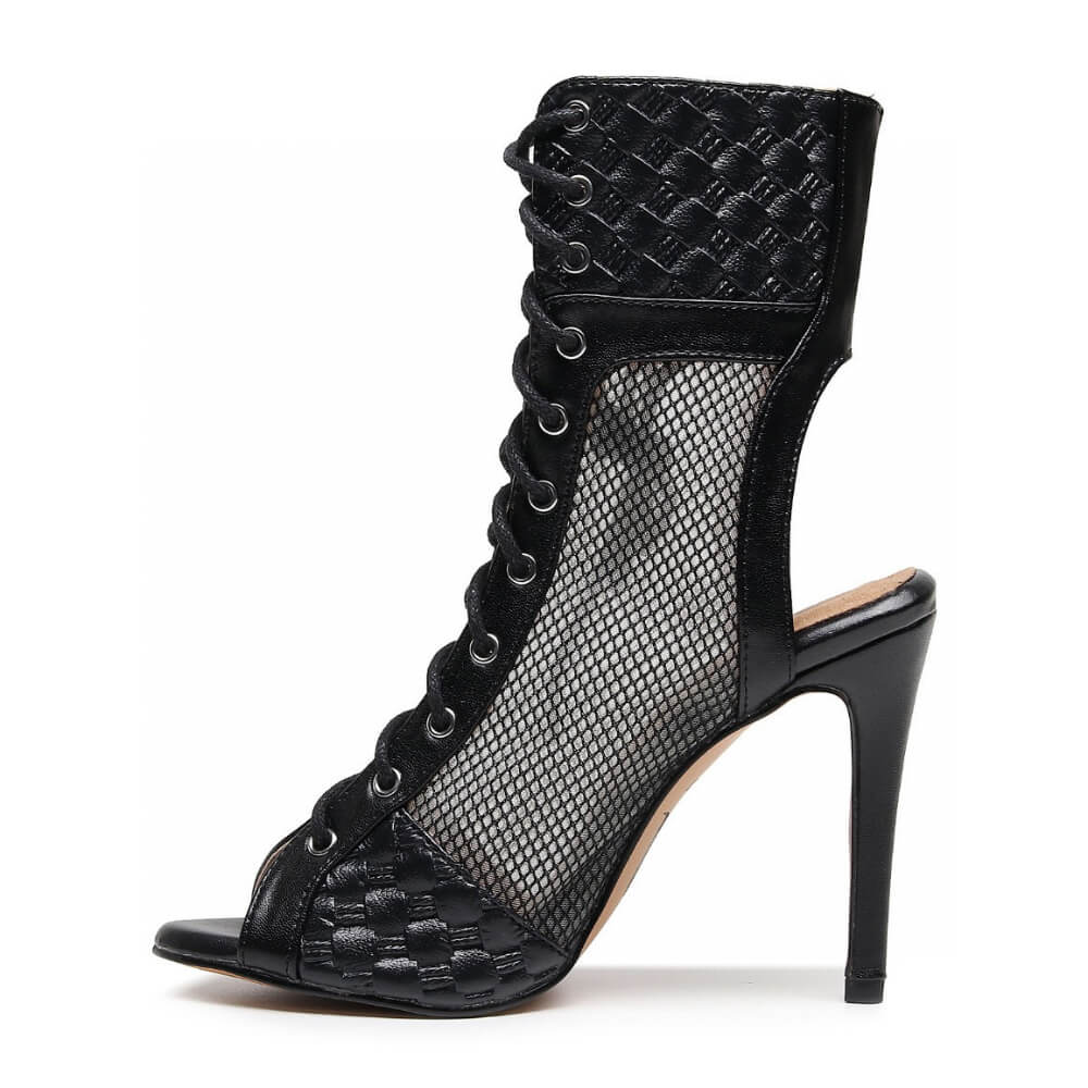 Annabel - Cuir végan noir - Semelle Street