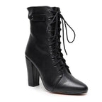 Another Moment - Black Vegan Leather - Rubber Sole