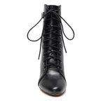 Another Moment - Black Vegan Leather - Rubber Sole