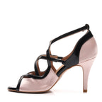 Arlette Wide Fit - Light Tan Satin - Street Sole