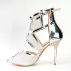 Aziza - Silver Vegan Leather - Street Sole