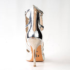 Aziza - Silver Vegan Leather - Street Sole