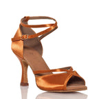 Linked - Satin beige - Semelle en daim - Réservé à la piste de danse