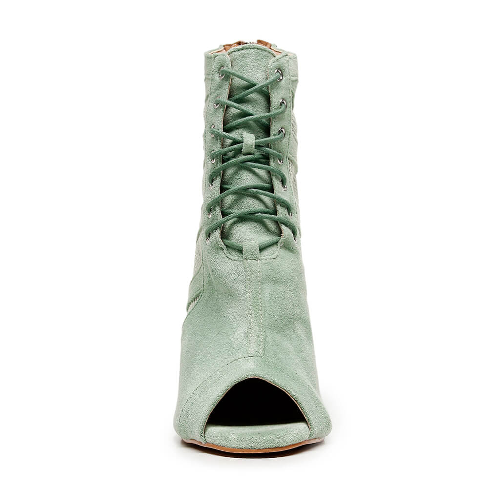 Bett - Sage Green Vegan Suede - Street Sole