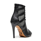 Bett - Black Vegan Leather   - Street Sole