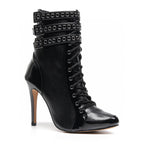 Boyz Boot - Black Vegan Leather - Street Sole