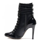 Bottes Boyz - Cuir végan noir - Semelle en caoutchouc