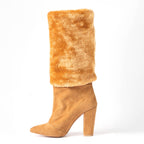 BreeAnne - Dark Tan Faux Fur - Street Sole