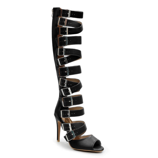 Brennox - Black Vegan Leather - Street Sole