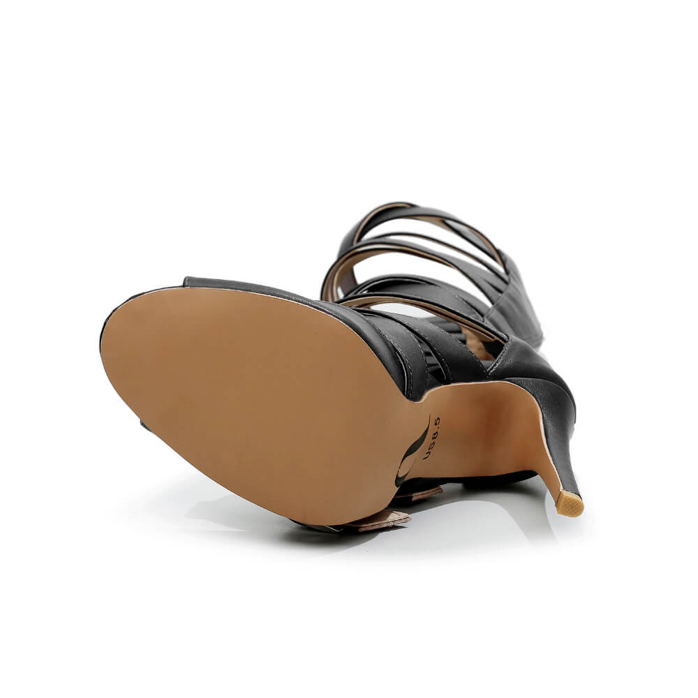 Brennox - Black Vegan Leather - Street Sole